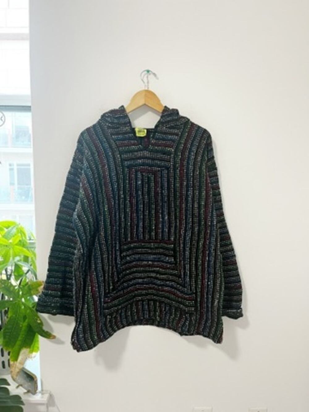 Frank's Vintage Rainbow Knit Hoodie Size XL